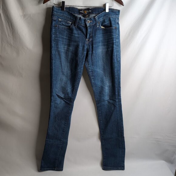 Lucky Brand Women's Charlie Skinny Regular Medium Wash Denim Jeans, Size 6 (28") - Picture 1 of 9